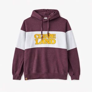 Cleveland Cavaliers NBA Hoodie Mens XXL Holloway Maroon Basketball Streetwear